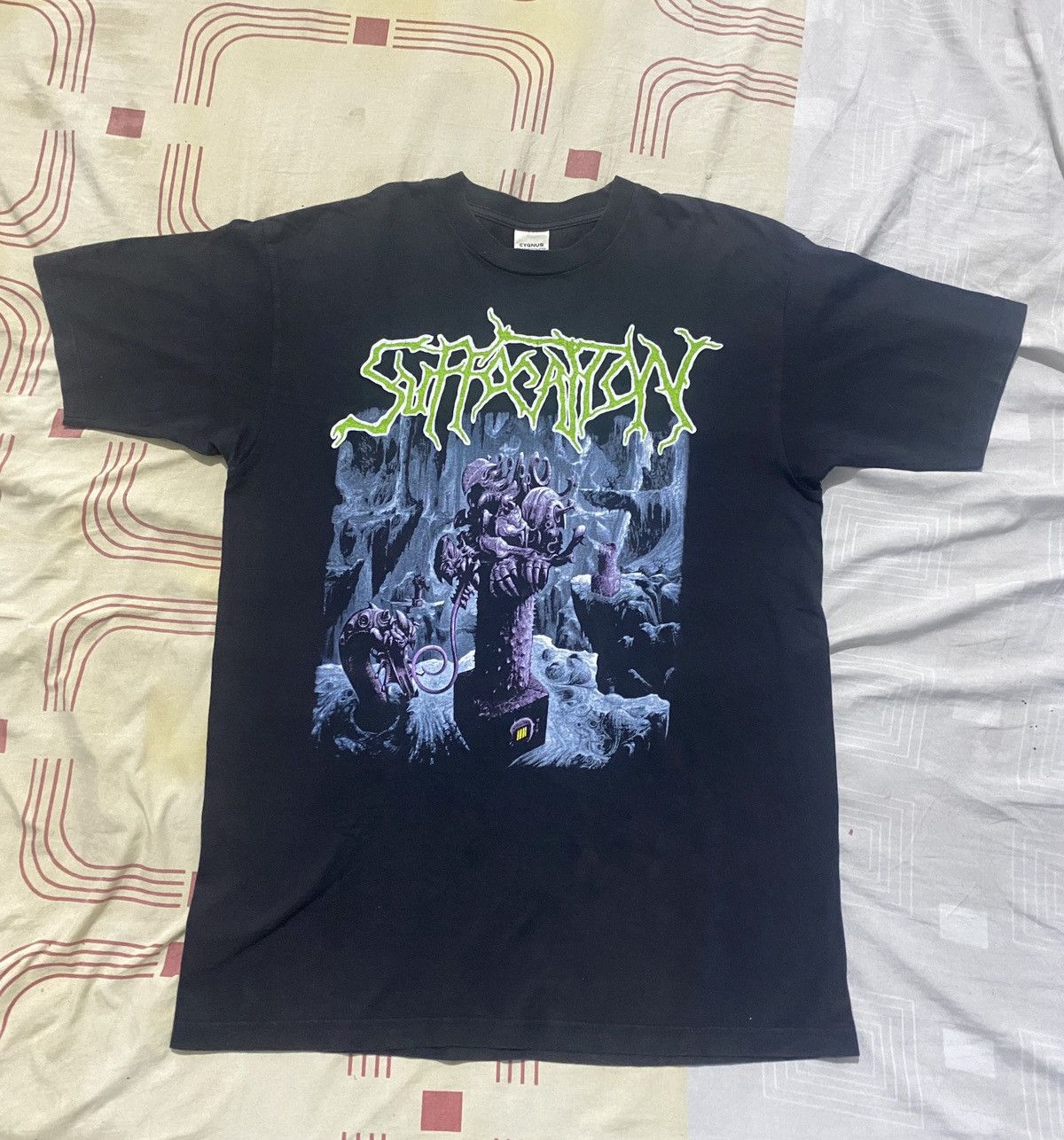 Band Tees Rare Vintage Suffocation Breeding The Spawn Brutal Band Tee Size US L / EU 52-54 / 3 - 3 Thumbnail