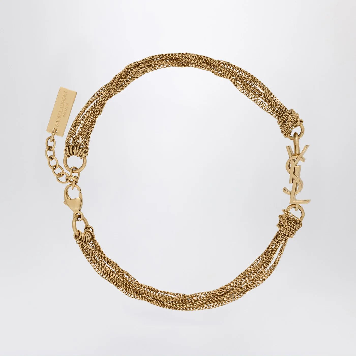 Saint Laurent Paris o1d2blof0526 Size: S / Bracelet With Cassandre in Gold Size ONE SIZE - 1 Thumbnail