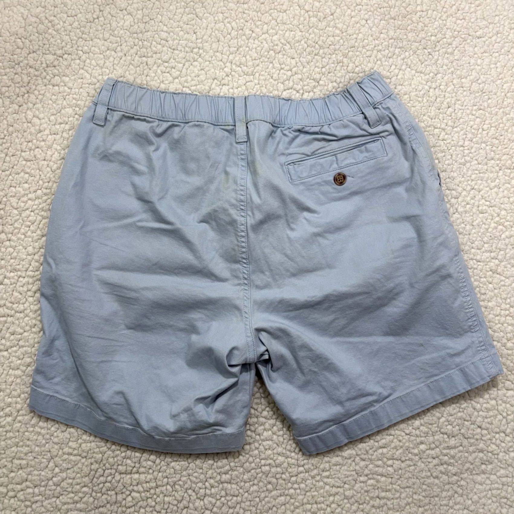 Chubbies Chubbies Shorts Mens Size M Blue Pull On Elastic Flat Front Chino 7" Inseam Size US 31 - 7 Thumbnail