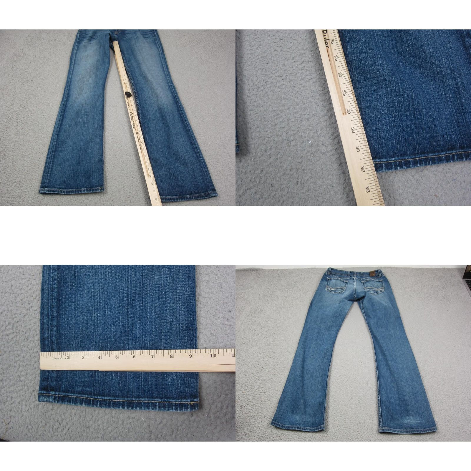 Vintage Buckle BKE Jeans Mens 30 x 33.5 Blue Denim Stretch Straight Leg Medium Wash 90s Retro Size US 30 / EU 46 - 9 Thumbnail