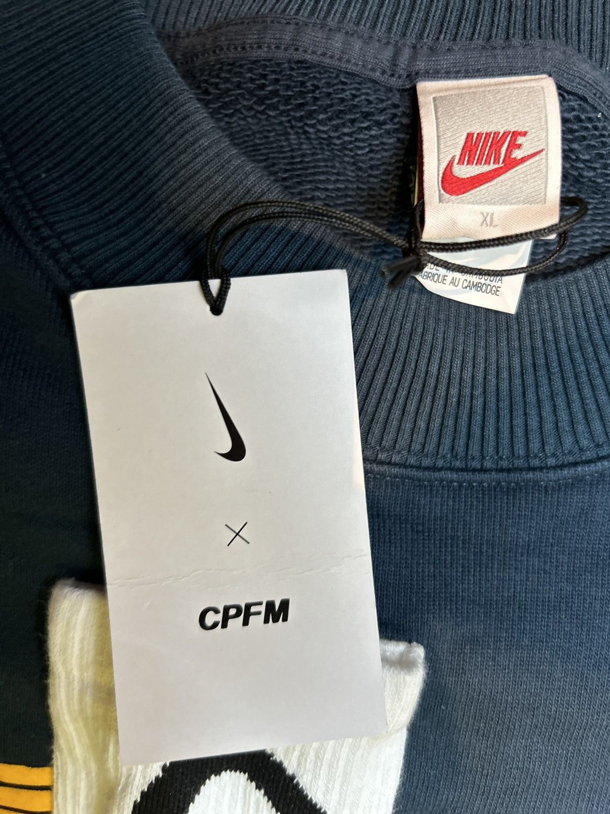 Cactus Plant Flea Market × Nike NIKE x CPFM Socks Fleece Crewneck Size US XL / EU 56 / 4 - 9 Thumbnail