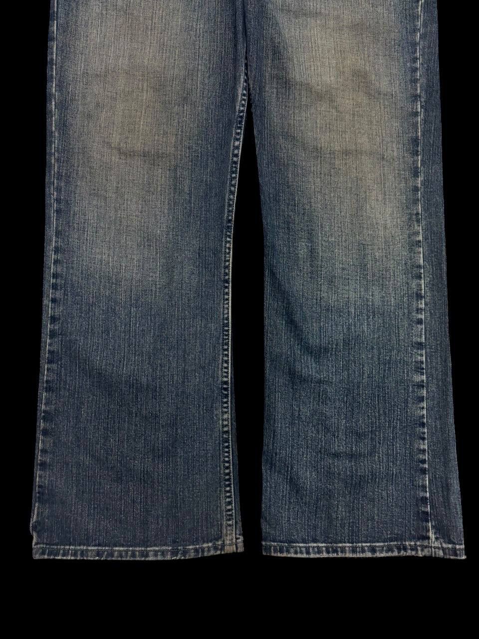 Japanese Brand Waist-36 FLARE 90s Style Route Rusty Mudwash Sick Jeans Size US 36 / EU 52 - 7 Thumbnail