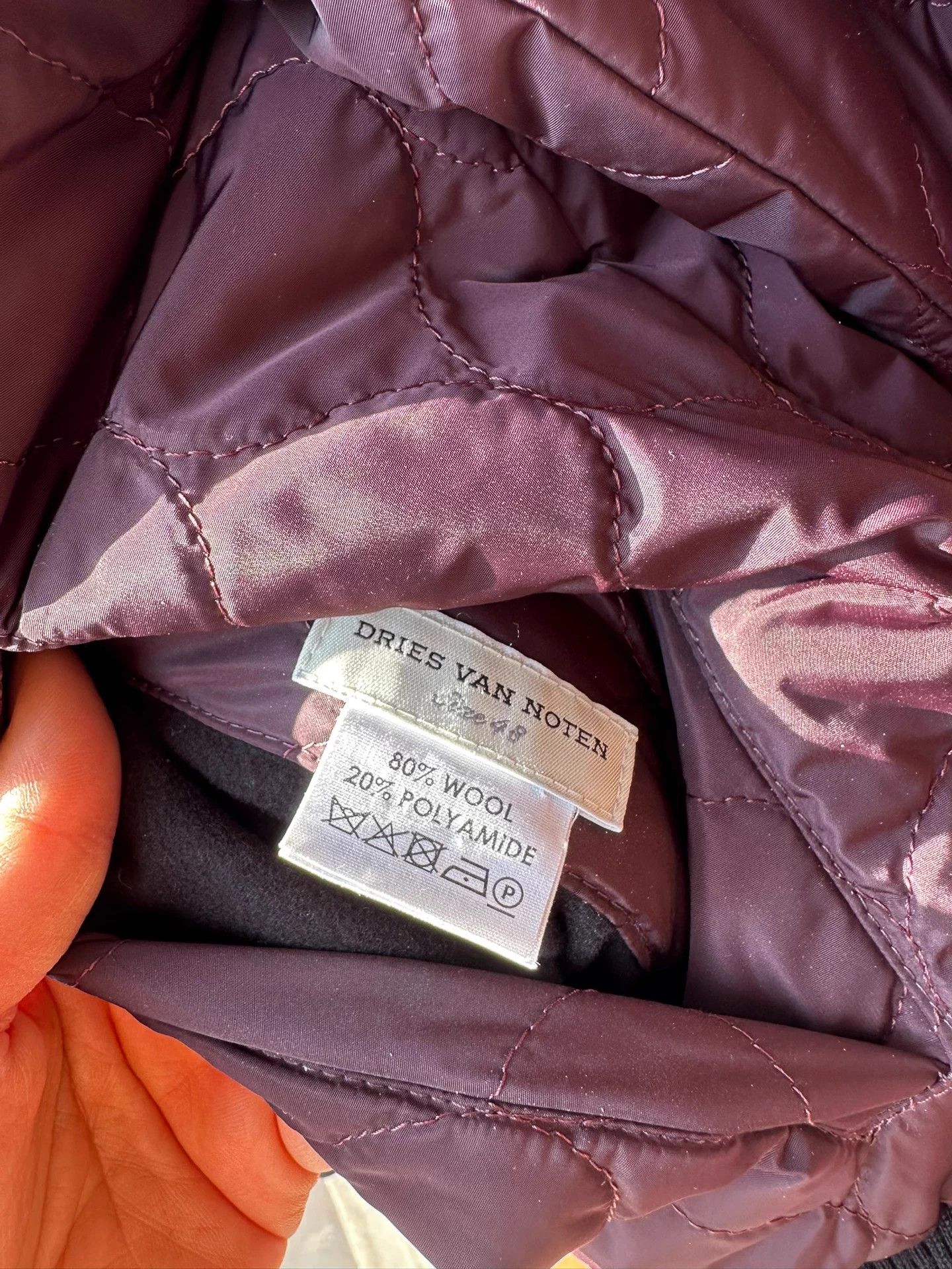 Dries Van Noten Dries Van Noten Reversible Quilted Wool Jacket 48 Size US M / EU 48-50 / 2 - 4 Thumbnail