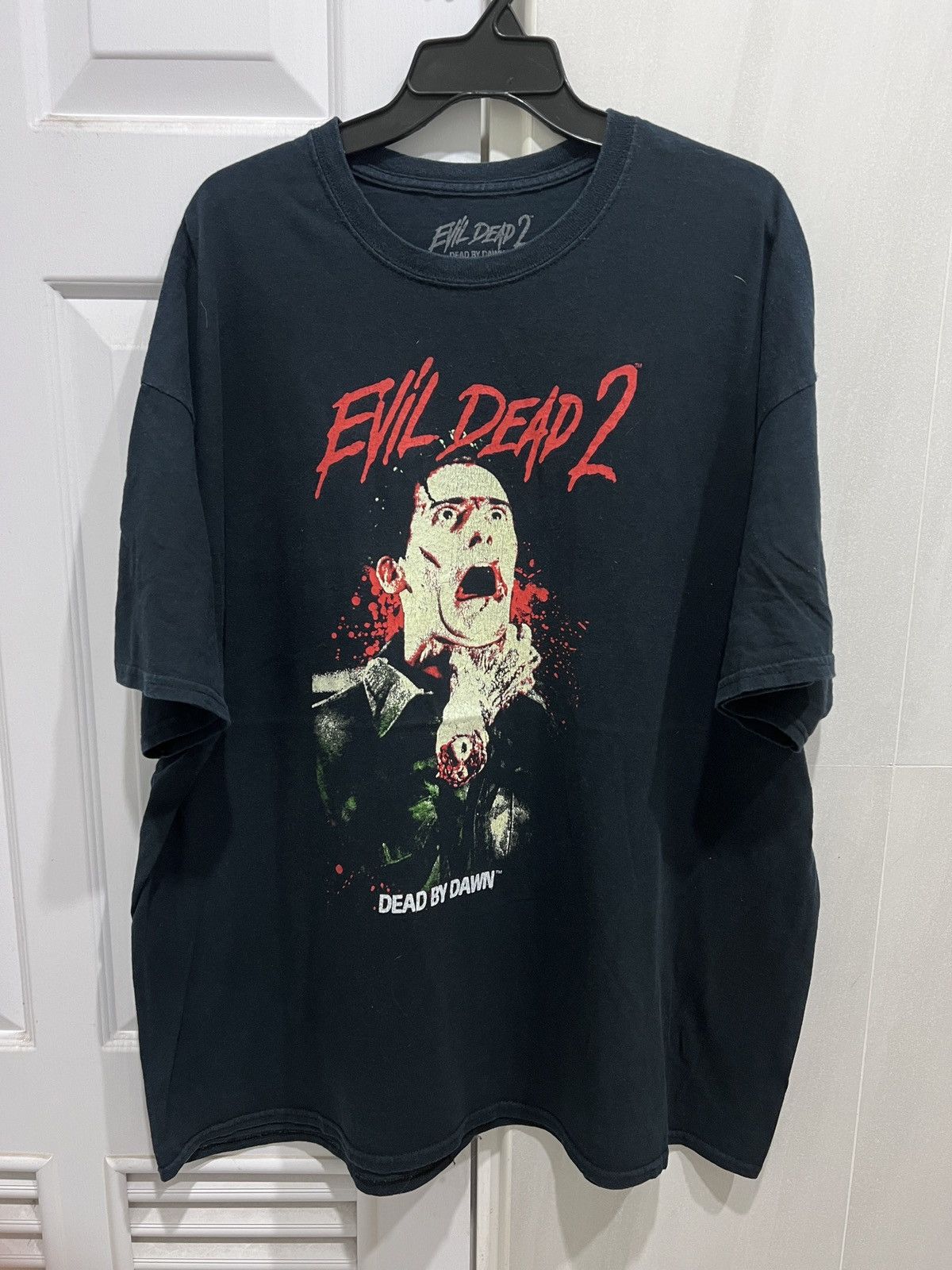Expert Horror Y2K Evil Dead 2: Dead by Dawn Promo Movie Tee 2XL Oversized Size US XXL / EU 58 / 5 - 2 Thumbnail