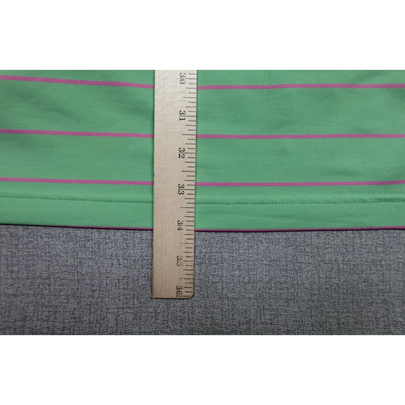 Peter Millar Peter Millar Summer Comfort Polo Mens Large Green Stripe Golf Stretch Shirt Size US L / EU 52-54 / 3 - 7 Thumbnail