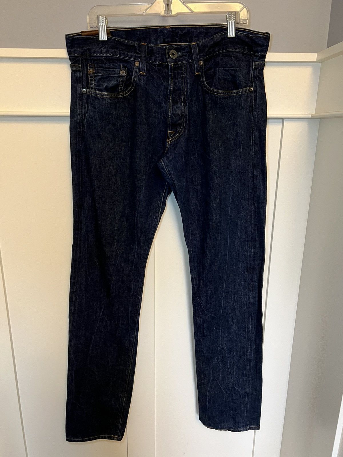 J Brand Vintage J. Brand raw blue selvedge denim slim skinny jeans Size US 34 / EU 50 - 1 Thumbnail