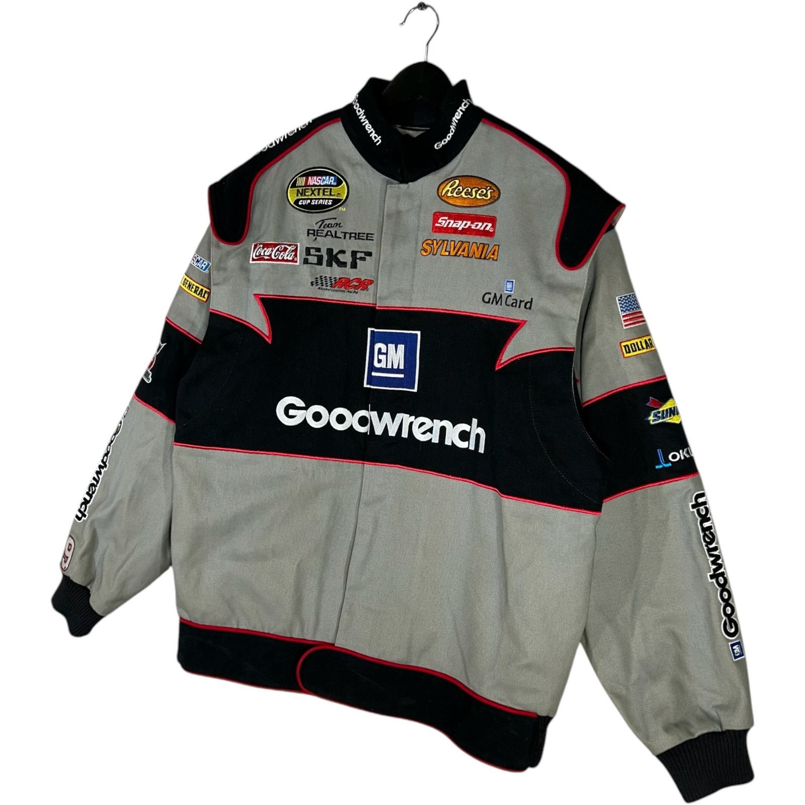 Chase Authentics Vintage Kevin Harvick Goodwrench Patch NASCAR Bomber Jacket Size US L / EU 52-54 / 3 - 3 Thumbnail