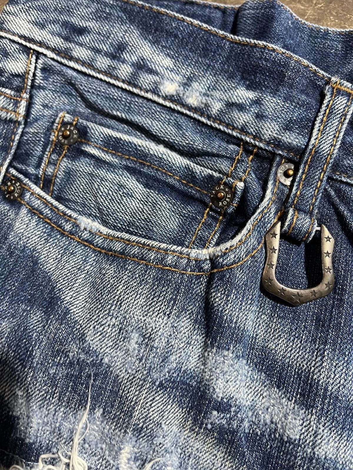 Japanese Brand Denim distressed jackrose vintage Size US 27 - 9 Thumbnail