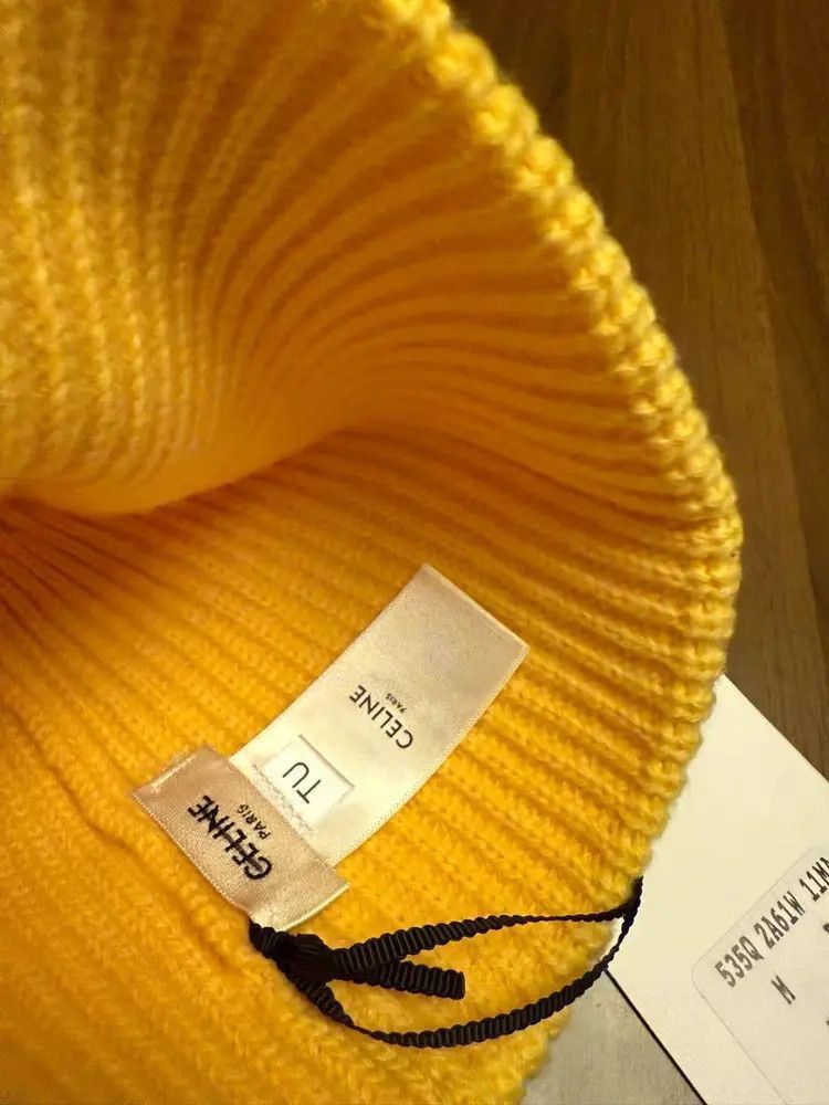 Celine Celine by Hedi 23AW Logo Knitwear Hat-2507 Size ONE SIZE - 7 Thumbnail