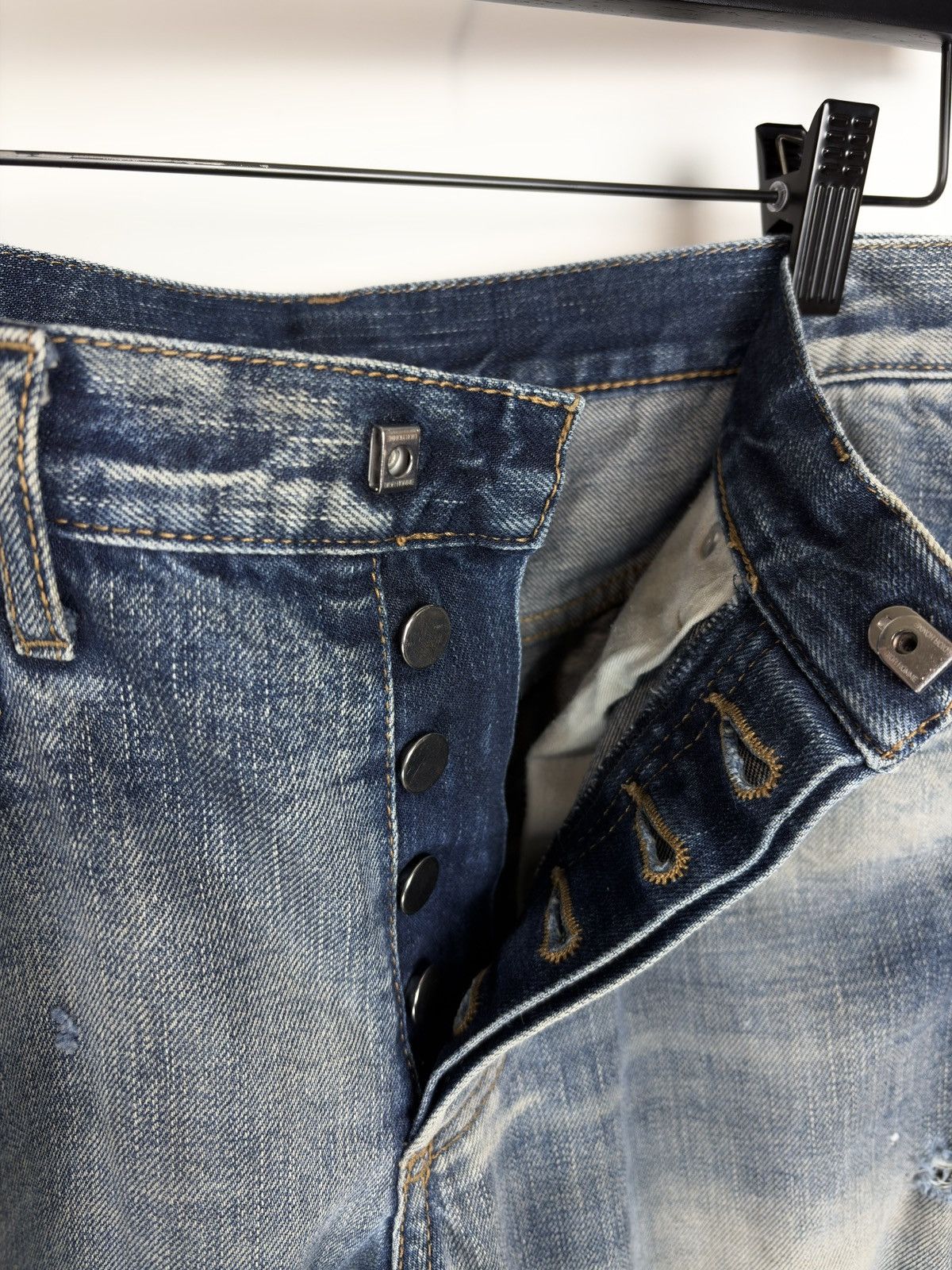 Dior AW12 Dior Homme Faded Indigo Jake Denim Jeans KVA Size US 28 / EU 44 - 8 Thumbnail