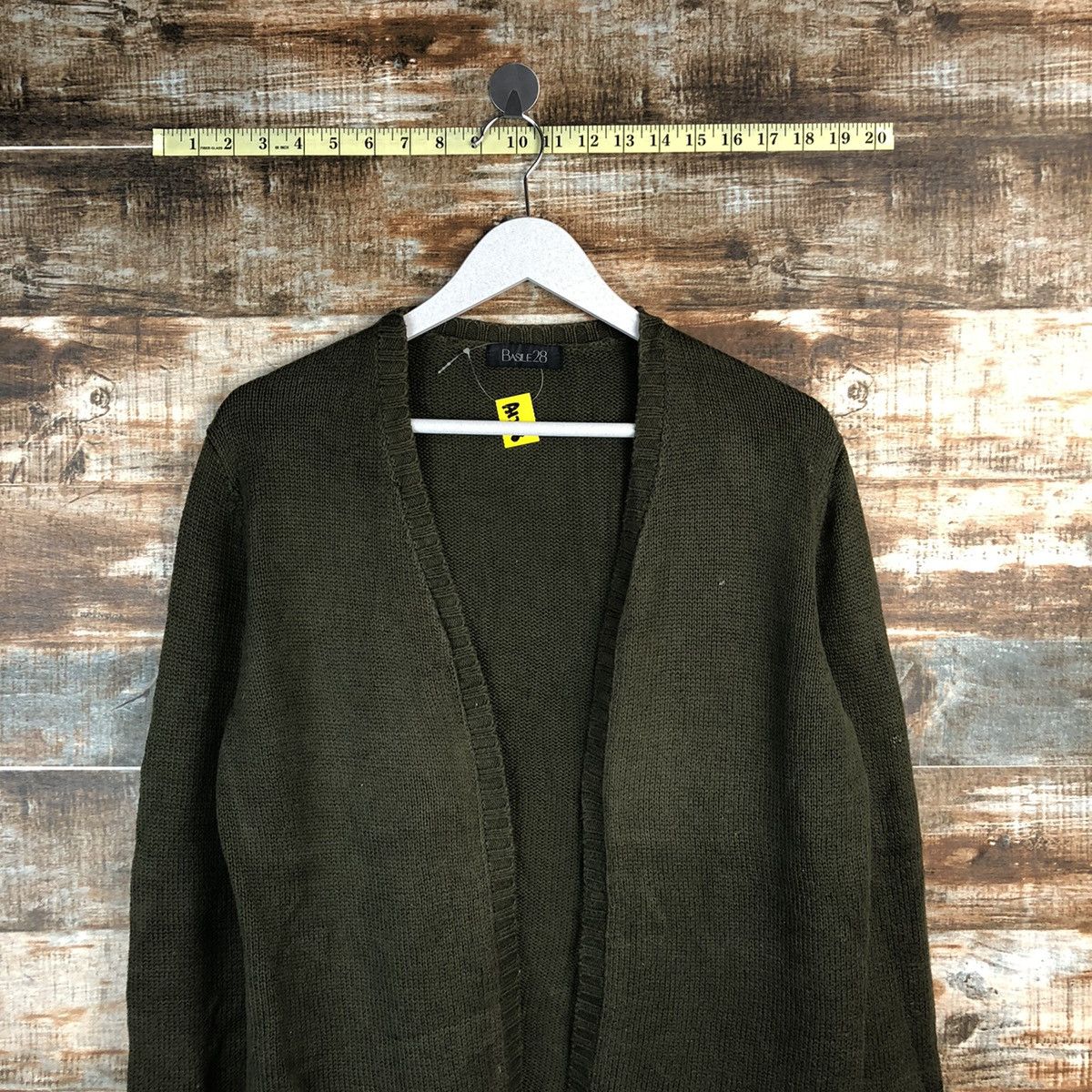 Vintage Basile 28 Green Cardigan Knitwear #A1258 Size US M / EU 48-50 / 2 - 2 Thumbnail