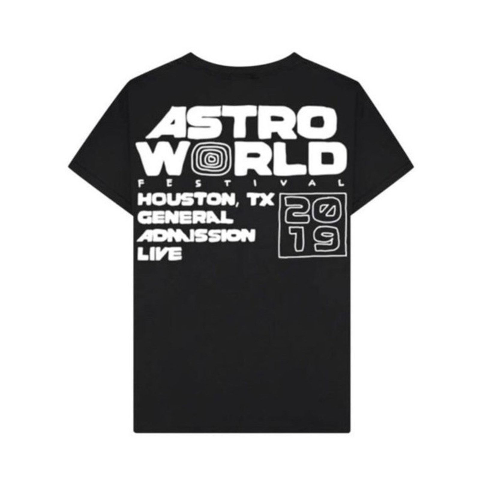 Travis Scott Travis Scott Astroworld Houston 2019 Staff Tee Black/White M Size US M / EU 48-50 / 2 - 4 Thumbnail