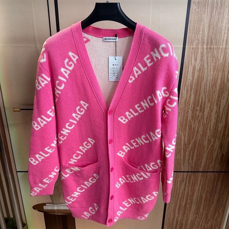 Balenciaga Balenciaga Pink barrage cardigan coat Size XS / US 0-2 / IT 36-38 - 1 Thumbnail