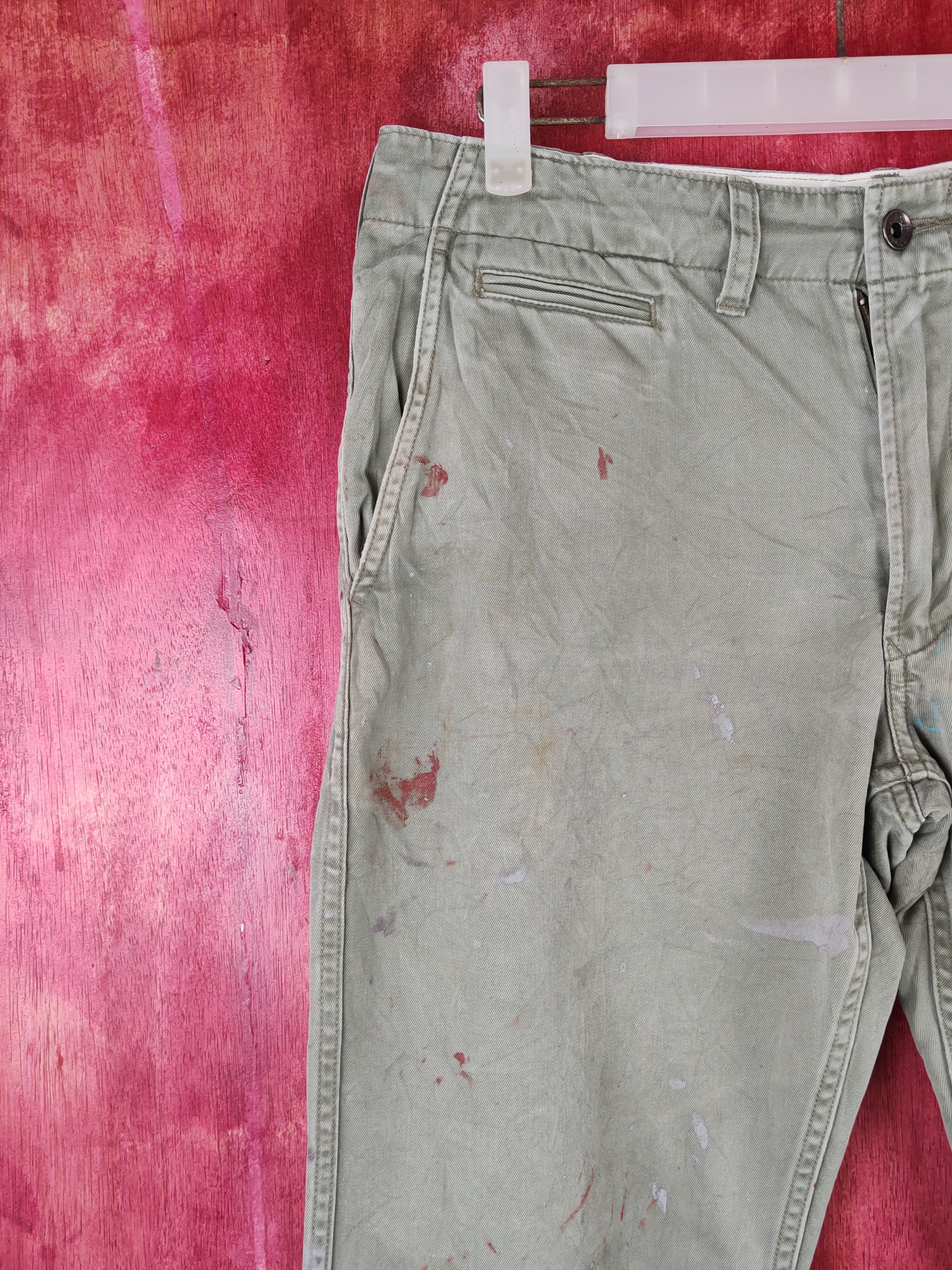 Japanese Brand × Uniqlo Uniqlo Green Faded Multipocket Casual Pants #S1443 Size US 32 / EU 48 - 3 Thumbnail