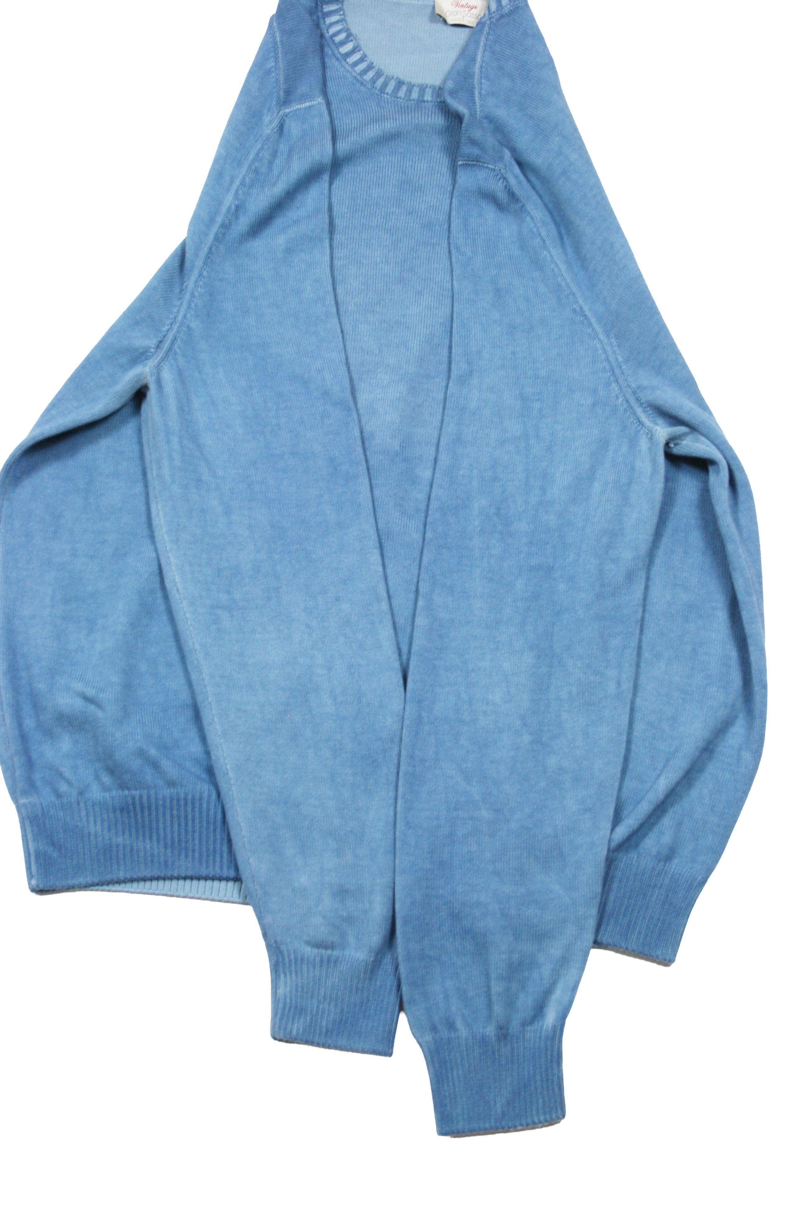 Gran Sasso Garment Dyed Cotton Sweater Size US XL / EU 56 / 4 - 6 Thumbnail