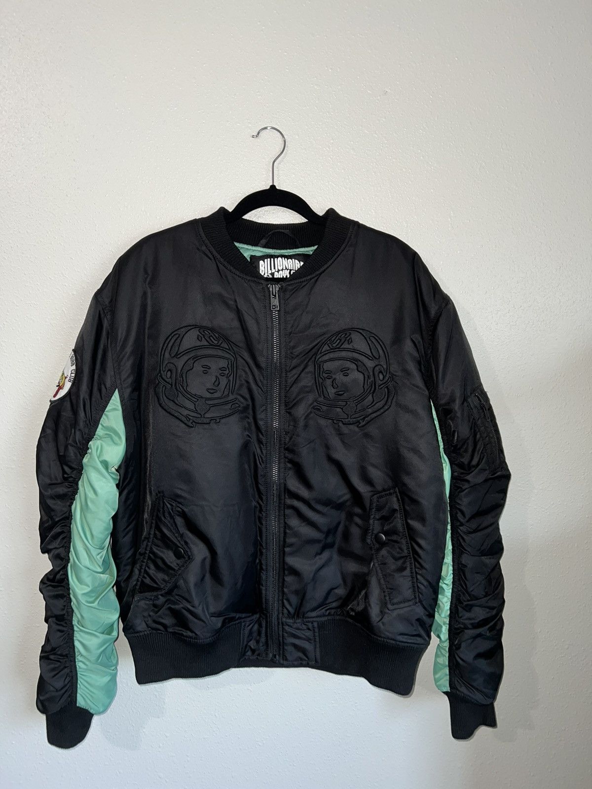 【なおてち】ビリオネアボーイズクラブ MA-1 スタジアムジャケット BILLIONAIRE BOYS CLUB スタジャン MANASTASH×BILLIONAIRE CLUB