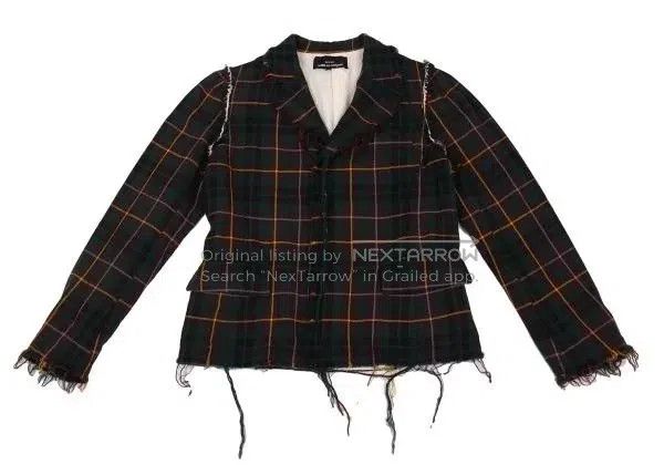 Comme des Garcons Comme Des Garcons Green retro plaid design coat Size M / US 6-8 / IT 42-44 - 2 Thumbnail