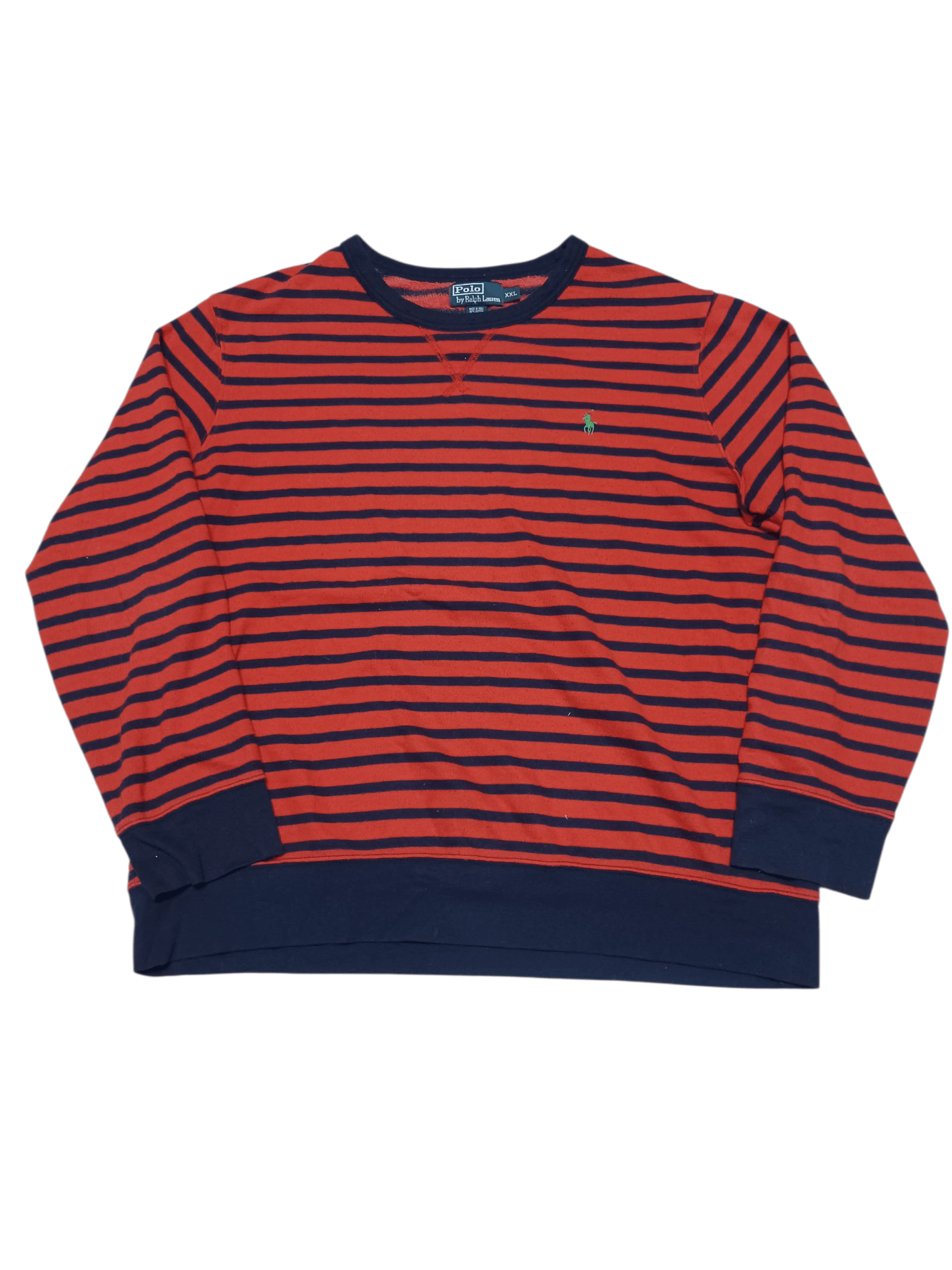 Polo Ralph Lauren POLO RALPH LAUREN VINTAGE LUXURY STRIPED LIGHT SWEATSHIRT Size US XXL / EU 58 / 5 - 1 Thumbnail