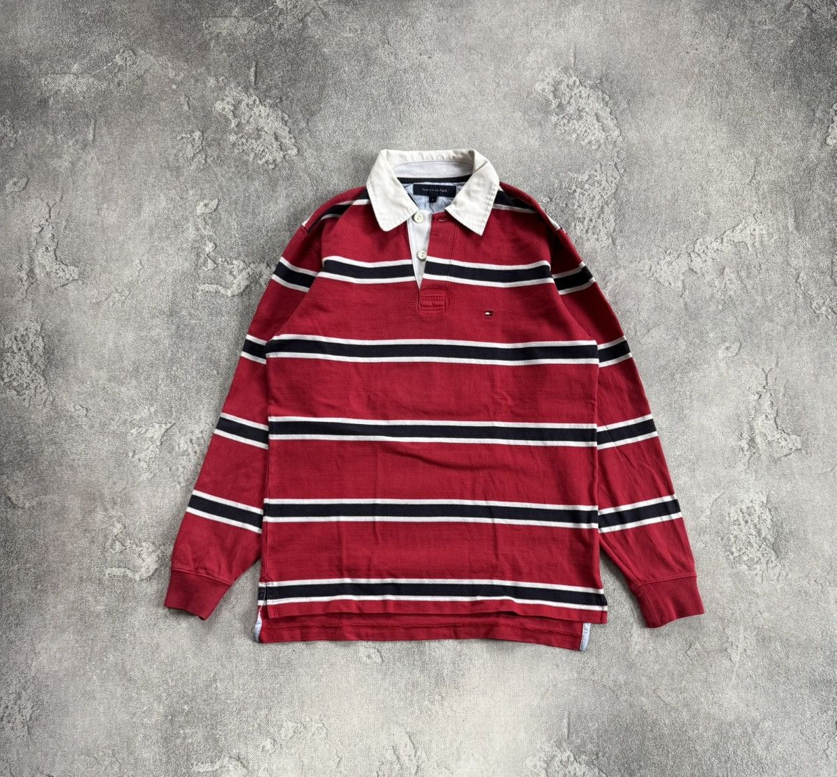 Tommy Hilfiger Tommy Hilfiger S/size striped rugby sweatshirts jumper 00s Size US S / EU 44-46 / 1 - 7 Thumbnail