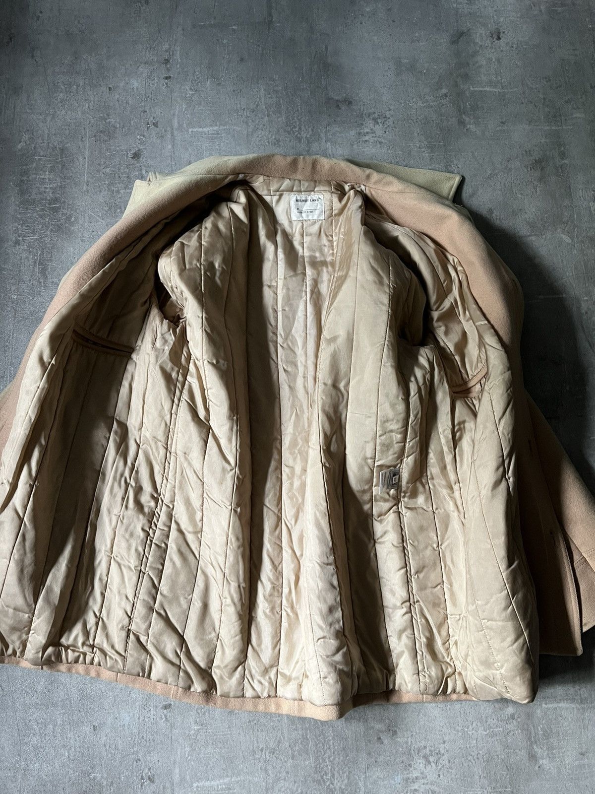 Helmut Lang Vintage Helmut Lang 1997 wool beige coat archival Size US L / EU 52-54 / 3 - 17 Thumbnail