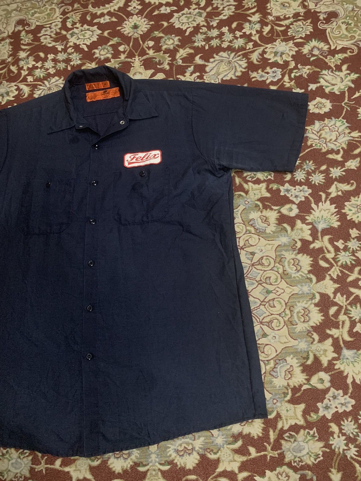 Felix 90s FELIX THE CAT WORKWEAR BUTTON UP SHIRT Size US XL / EU 56 / 4 - 14 Thumbnail