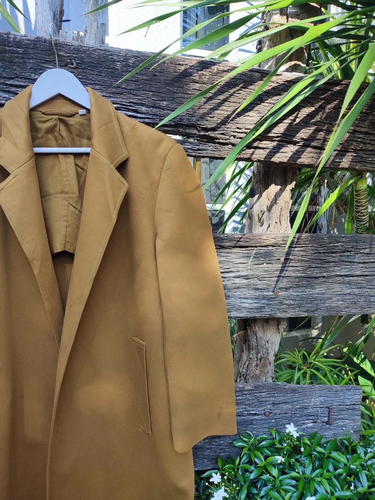 Christophe Lemaire Uniqlo U Camel Brown Minimalist Long Coat – Size L Size US L / EU 52-54 / 3 - 3 Thumbnail