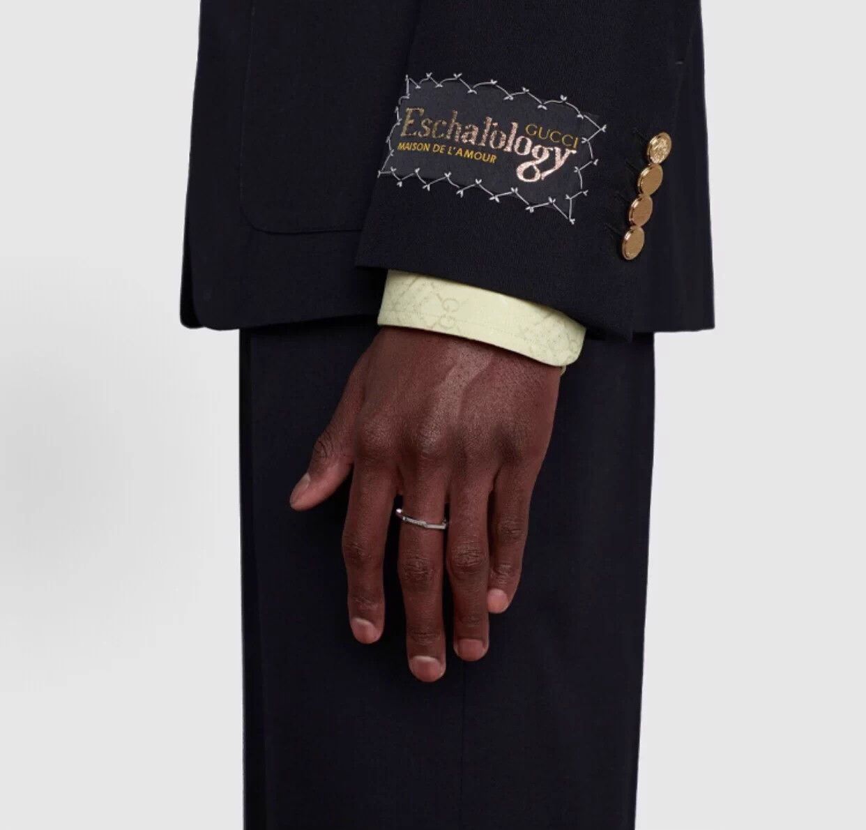 Gucci Gucci Link to Love 18K White Gold Ring Size 10 New Size ONE SIZE - 2 Thumbnail