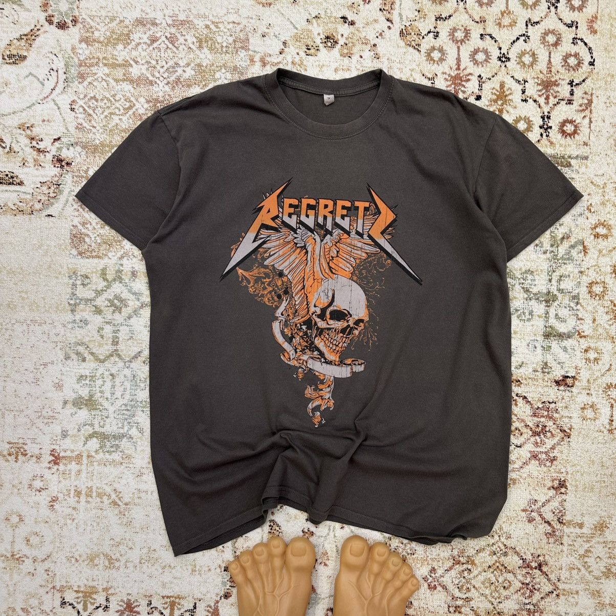 Band Tees × Vintage Vintage Adult Regrets T-shirts Band Tee Rock Big Logo 00s Size US XL / EU 56 / 4 - 1 Thumbnail