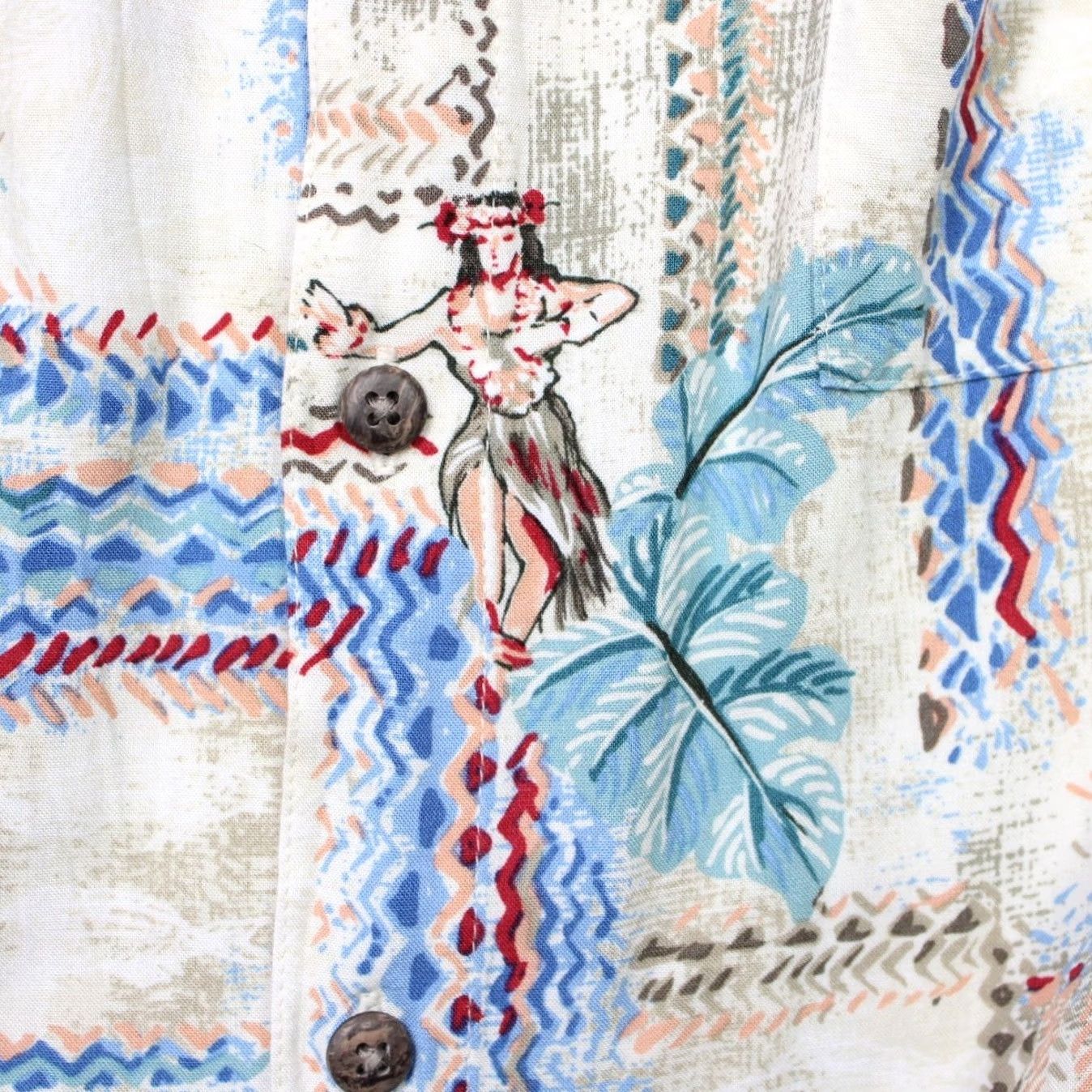 ALOHAS Batik Bay Shirt Mens 2XL Beige Aloha All Over Print AOP Rayon Hawaiian S/S - Button-Up, Short Sleeve, Floral, Casual, Vintage? Size US XXL / EU 58 / 5 - 7 Thumbnail