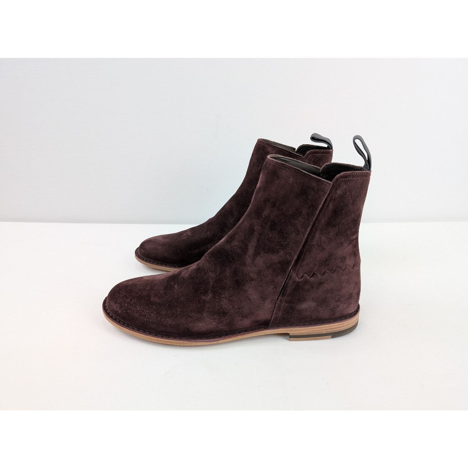 Bottega Veneta o1rshd1 Chelsea Boots in Burgundy Suede Size US 8.5 / EU 41-42 - 7 Thumbnail