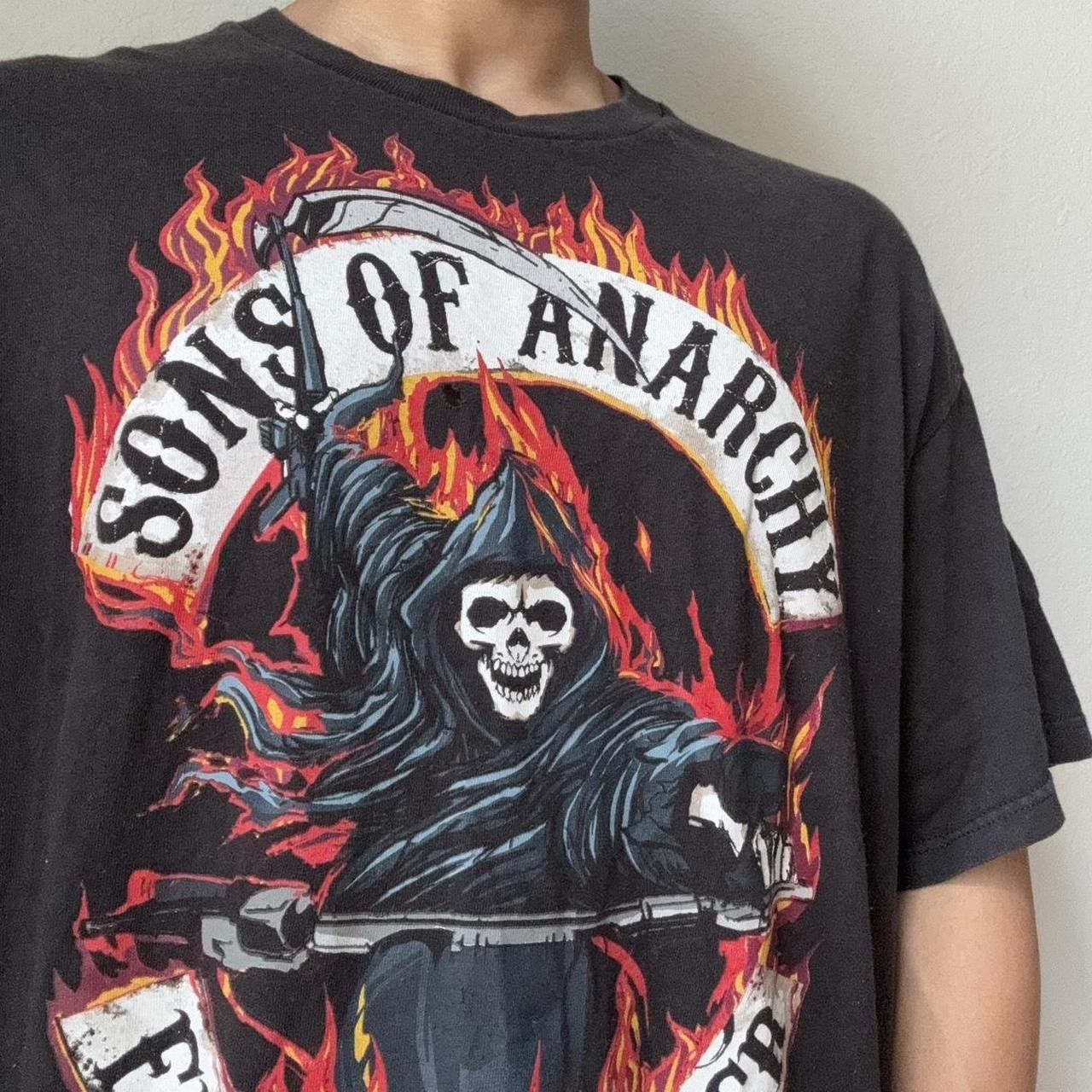 Vintage Vintage Sons of Anarchy Graphics Black Tee Shirt Size US XXL / EU 58 / 5 - 1 Thumbnail