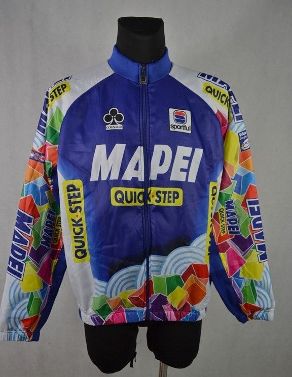 Vintage Sportful Team Mapei Quick-Step 2001 Insulated Warm Cycling Size US XXL / EU 58 / 5 - 1 Thumbnail