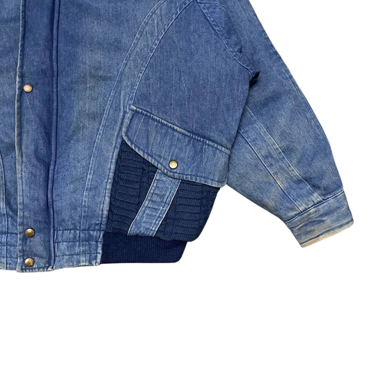 Japanese Brand Vintage Issey Miyake Inspired Wide K Denim Bomber Jacket Size US M / EU 48-50 / 2 - 4 Thumbnail