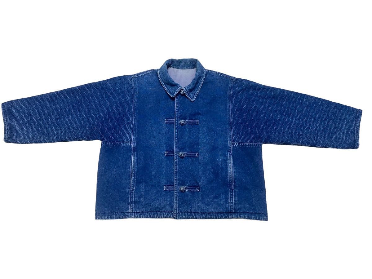 Issey Miyake 80s ISSEY MIYAKE Sashiko Kendo Denim Jacket Reversible Size US M / EU 48-50 / 2 - 2 Thumbnail