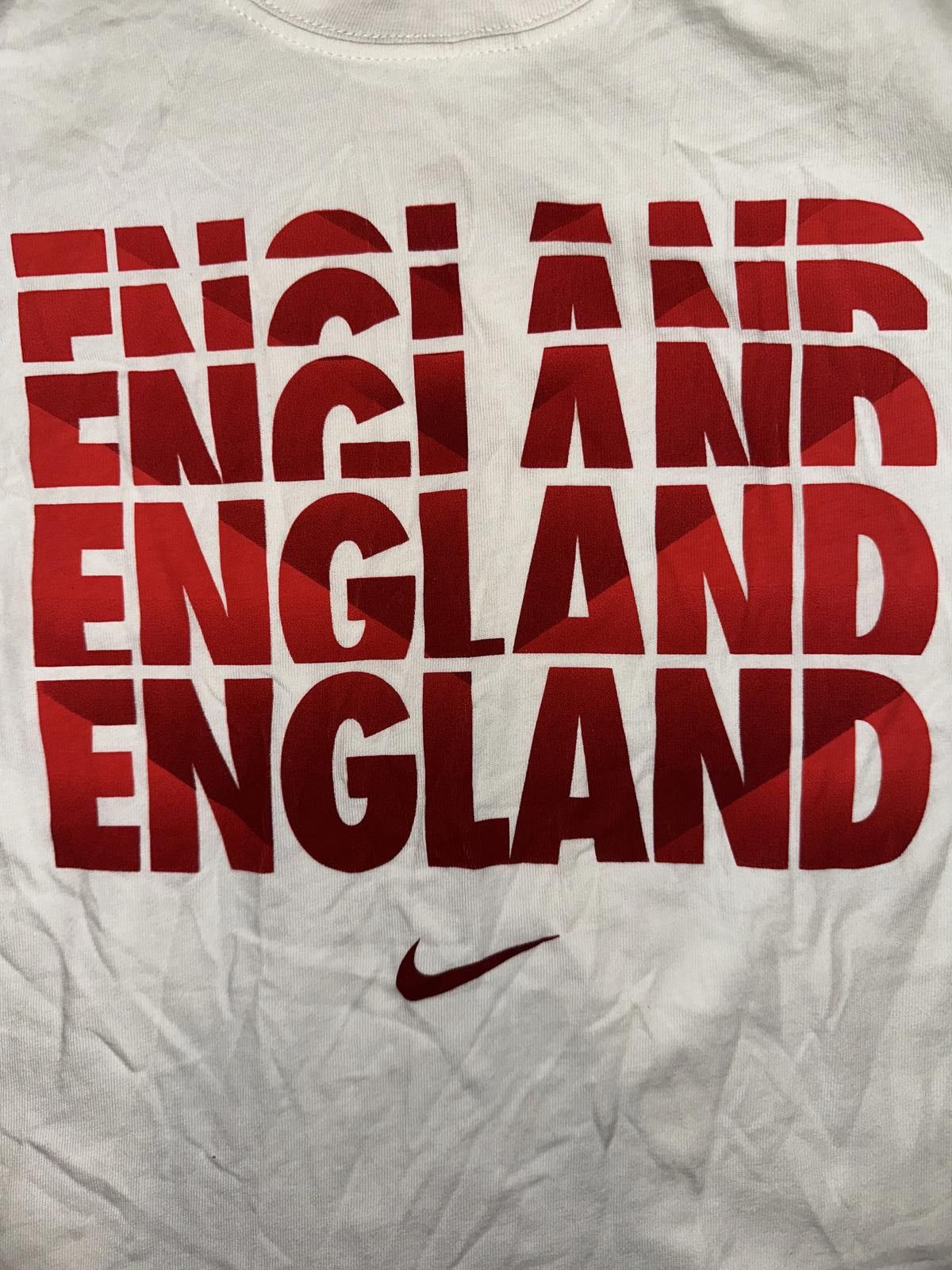 Nike Nike Men’s Core Type England National White Spellout Graphic Football/soccer Tee Size US S / EU 44-46 / 1 - 2 Thumbnail