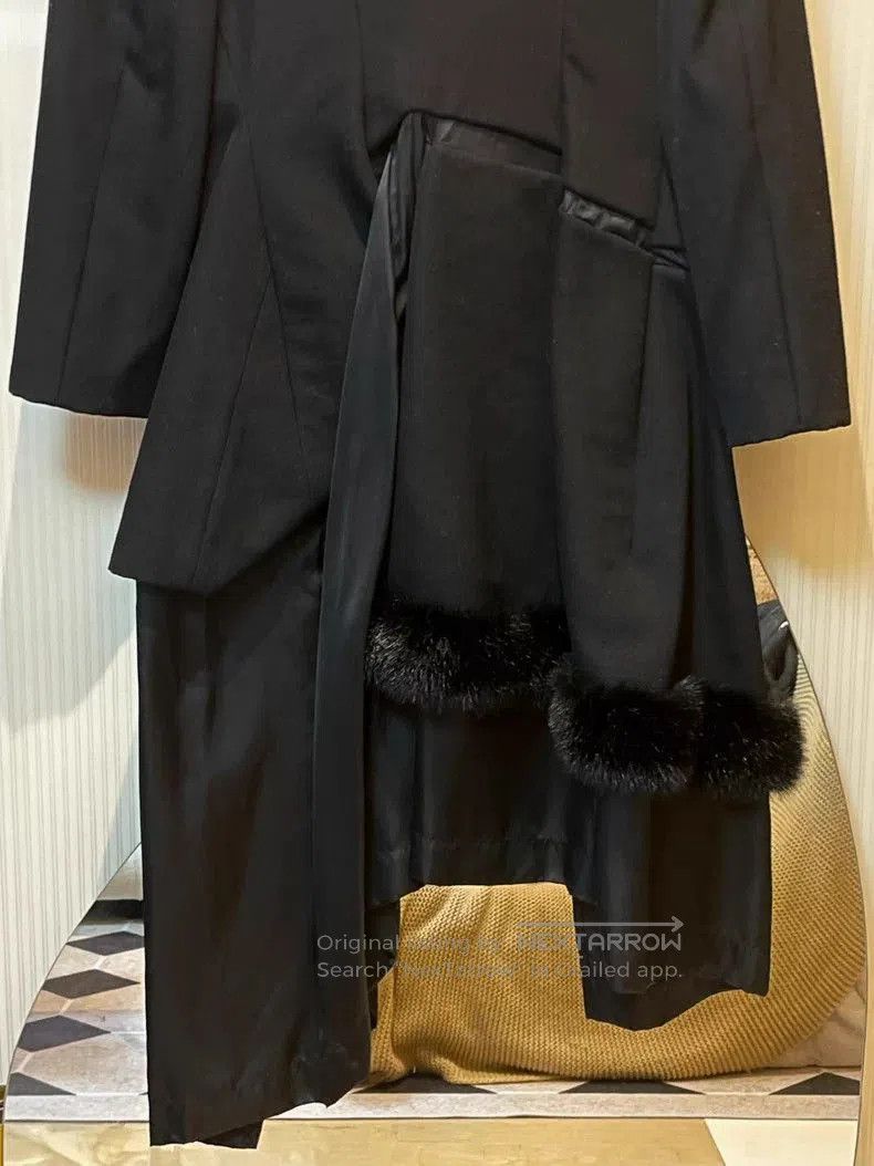 Comme des Garcons CDG Runway Wool Blend Paneled Coat. Size US M / EU 48-50 / 2 - 4 Thumbnail