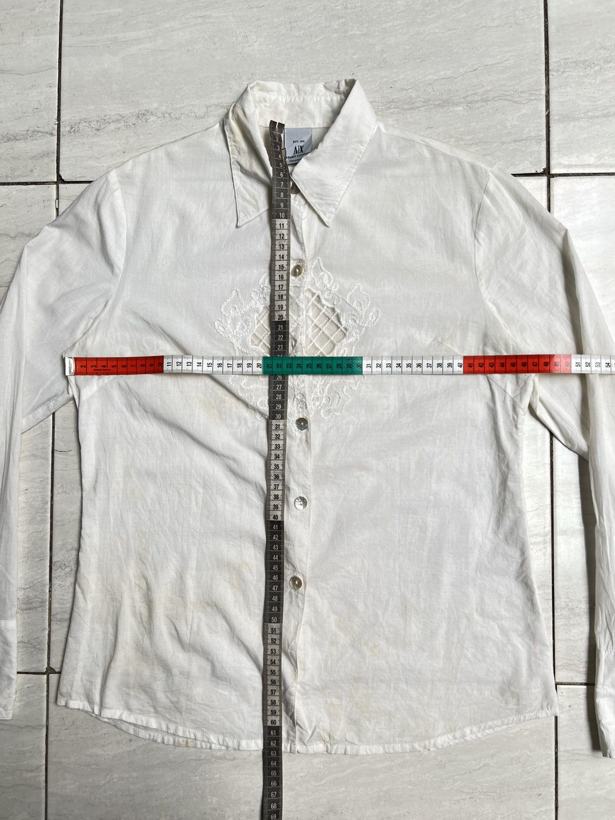 Armani Exchange Armani Exchange Trademark White Shirt Size US XS / EU 42 / 0 - 2 Thumbnail