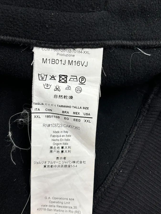 Emporio Armani A2013 Emporio Armani Black Patterned Bomber Jacket Size US L / EU 52-54 / 3 - 10 Thumbnail