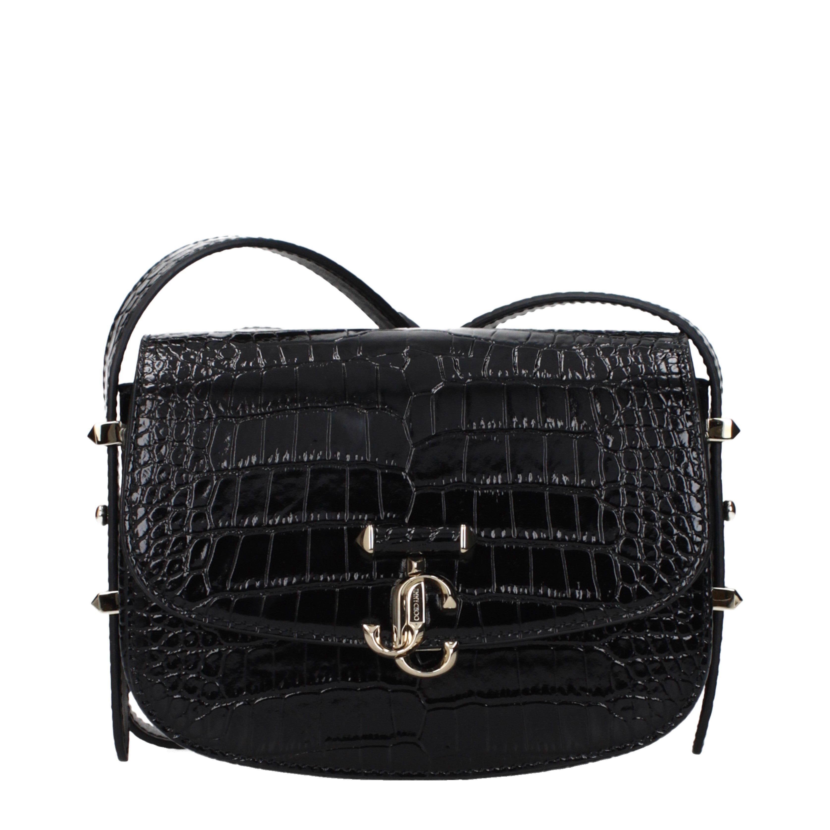 Jimmy Choo Jimmy Choo Crossbody Bags Women Leather Black Size ONE SIZE - 1 Thumbnail
