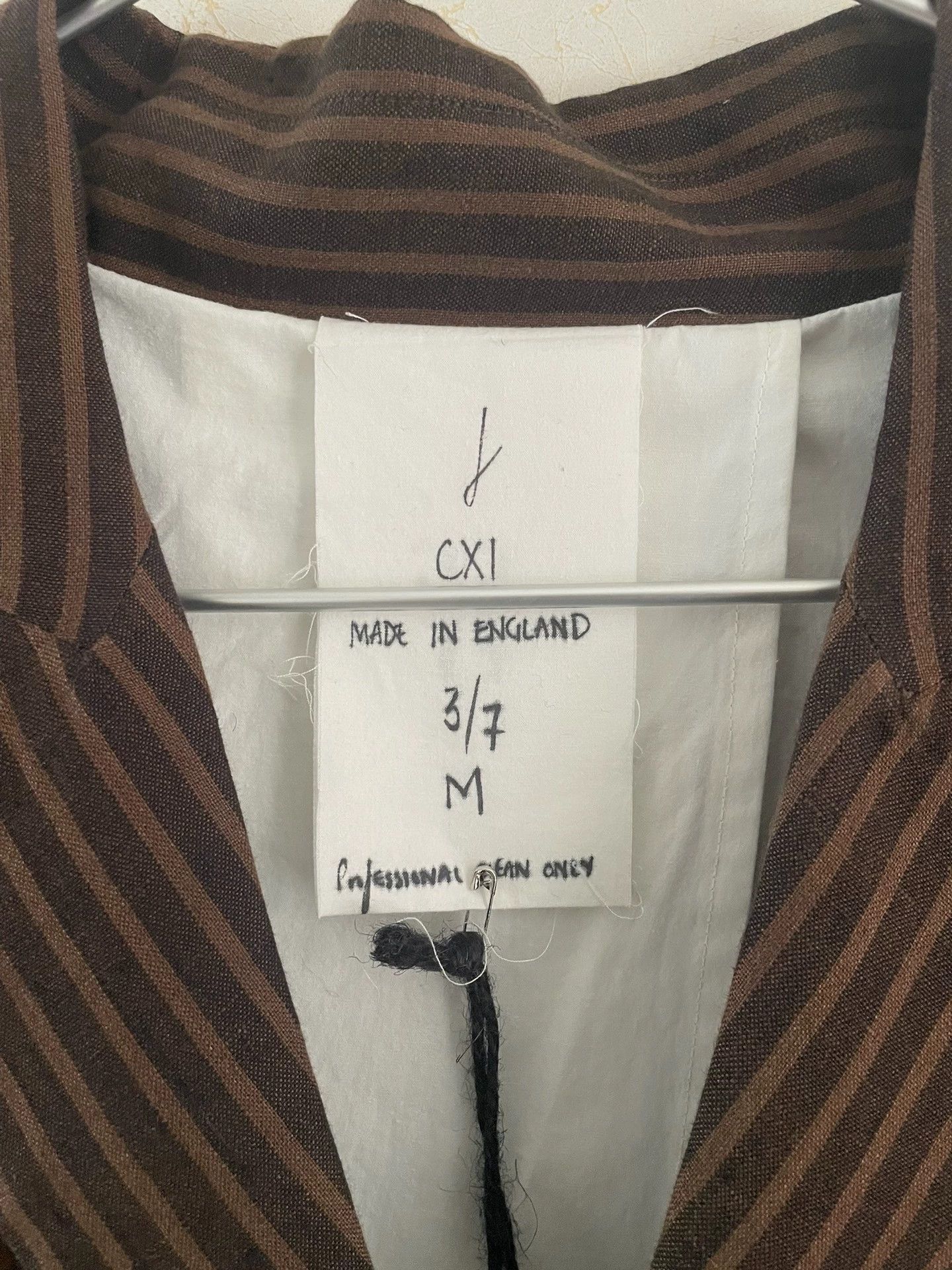 John Alexander Skelton JAS 22SS Linen Stripe Jacket M (New, Limited 7 #3) Size US M / EU 48-50 / 2 - 4 Thumbnail