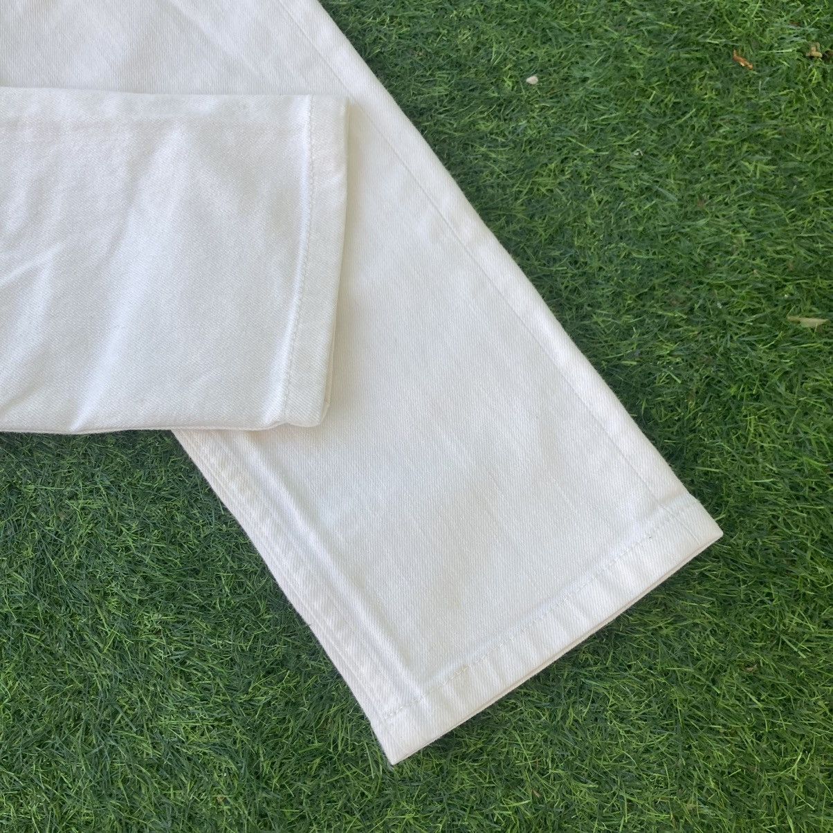 Designer LOUIS VUITTON ALL WHITE SLIM STRETCH JEANS Size 29" - 6 Thumbnail