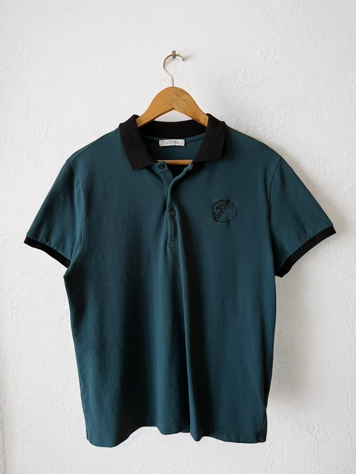 VERSACE COLLECTION BIG MEDUZA POLO TEE T SHIRT GIANNI