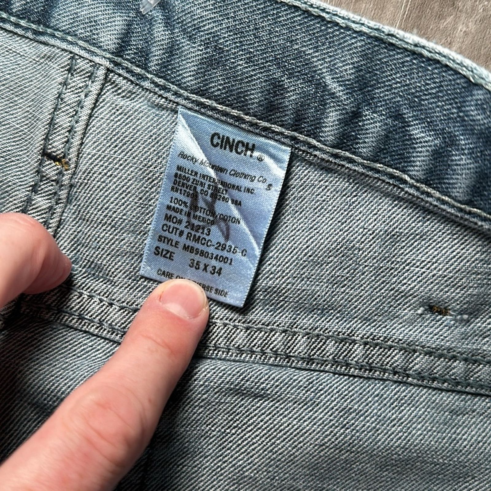CINCH Cinch Silver Label Straight Leg Jeans - 35x33 Size US 35 - 8 Thumbnail