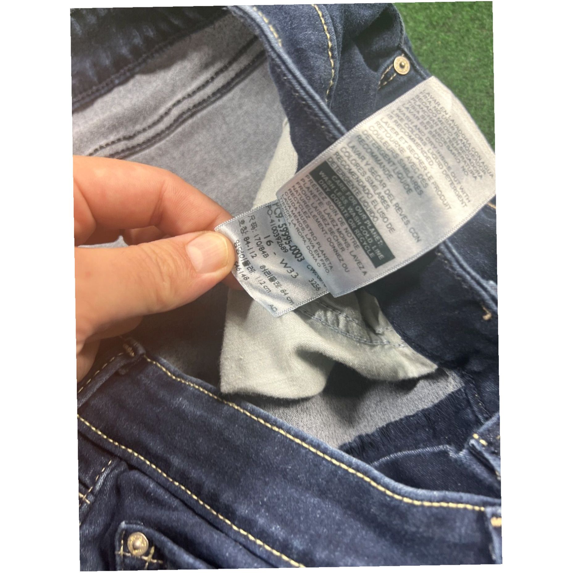 Levi's Levi's High-Rise Ankle Skinny Jeans Women's 16 Dark Wash Denim w/ Fade Size 38" / US 16 / IT 52 - 6 Thumbnail