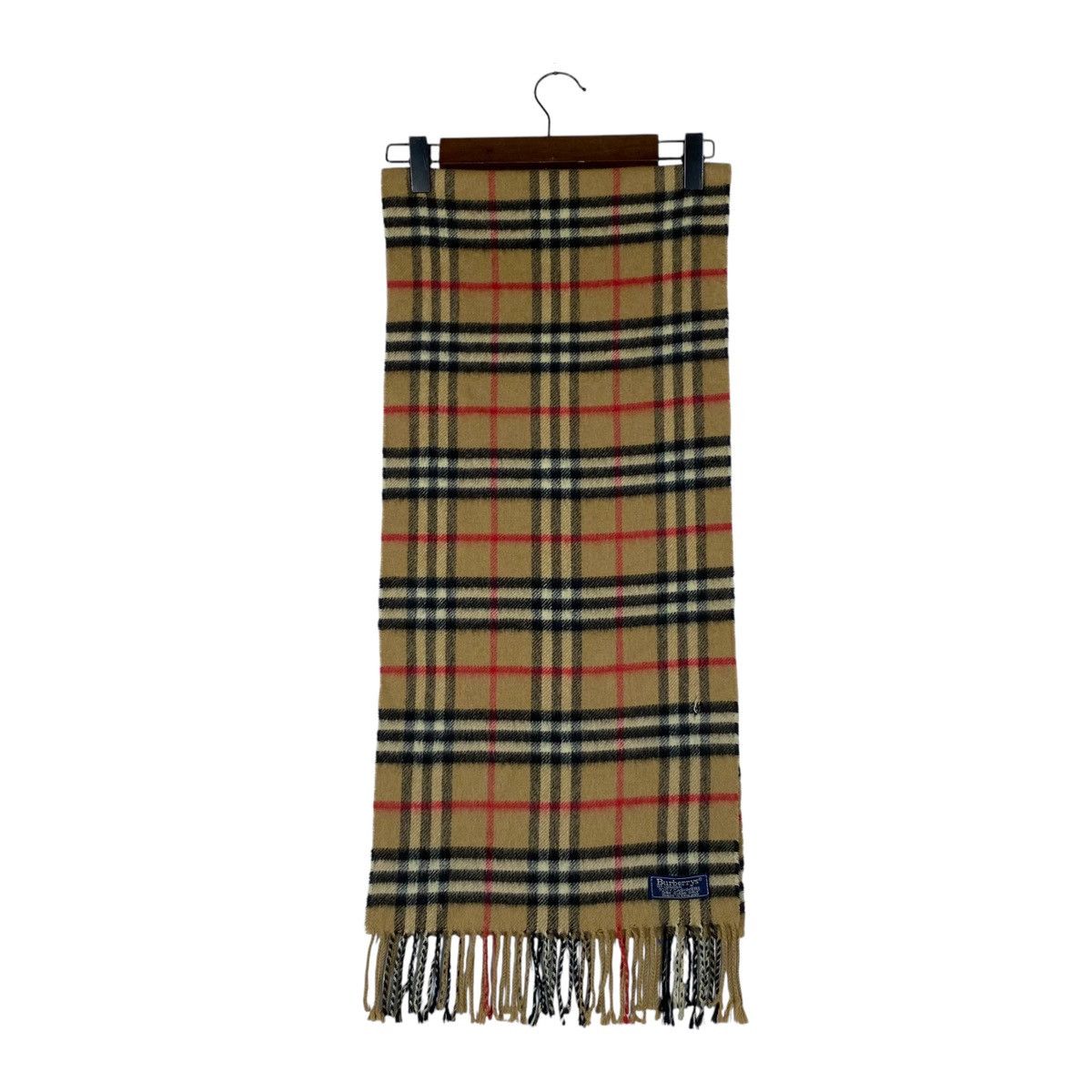 Burberry × Vintage Vintage Burberry Nova Checked Cashmere Scarf Muffler Size ONE SIZE - 4 Thumbnail