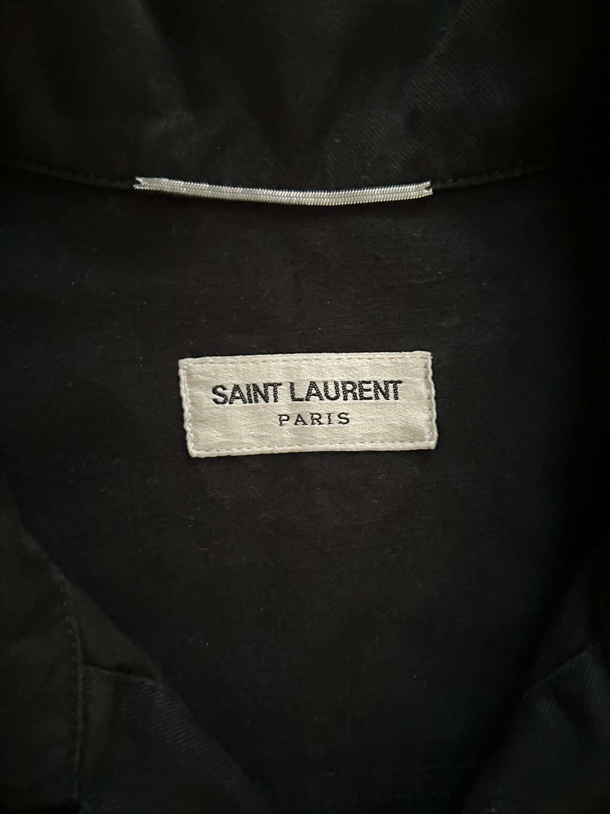 Saint Laurent Paris SS15 "Psych Rock" Black Utility Jacket Hedi Size US M / EU 48-50 / 2 - 7 Thumbnail
