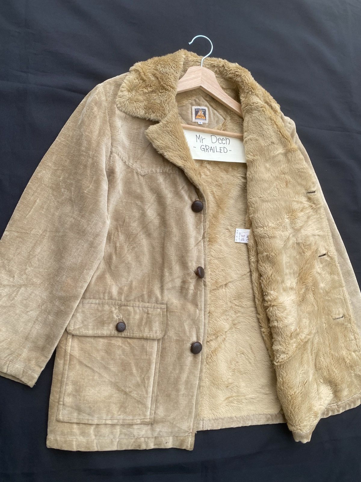 The Real McCoy's Rare Vintage McCoy’s Shearling Jacket Mushroom Buttons Jckt Size US M / EU 48-50 / 2 - 13 Thumbnail