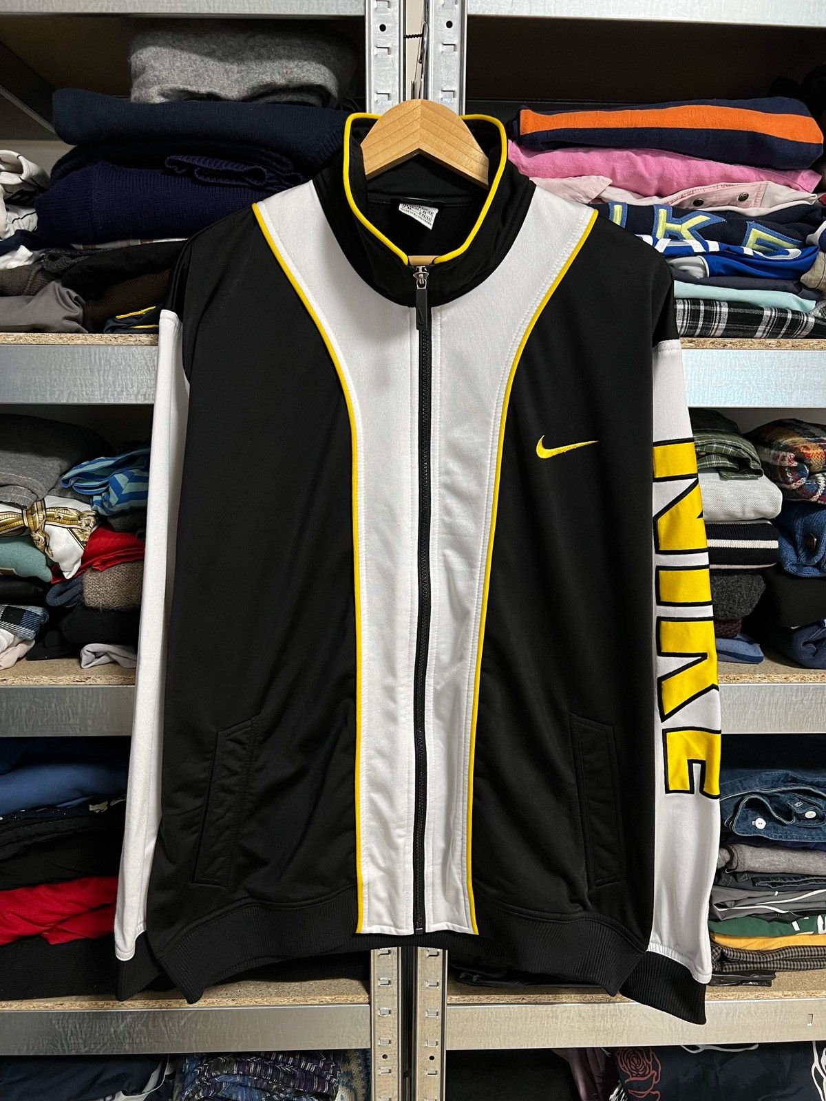 Nike × Vintage Vintage Men’s Nike Track Jacket Swoosh Olympic Sweatshirt XL Size US XL / EU 56 / 4 - 1 Thumbnail