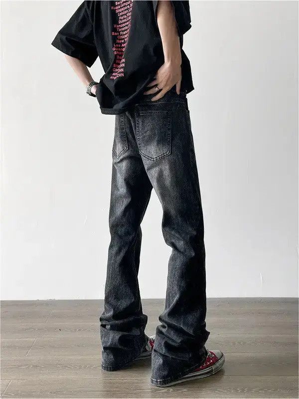 Japanese Brand Retro loose high street straight leg jeans Size US 32 / EU 48 - 4 Thumbnail