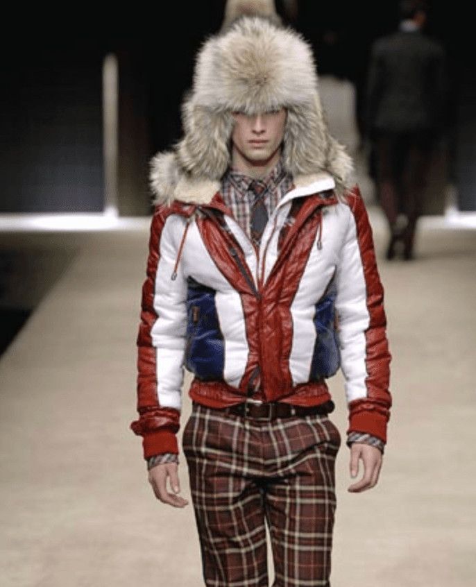 Dolce & Gabbana AW2008 Dolce & Gabbana White & Red British Fur Hooded Puffer Jacket Size US M / EU 48-50 / 2 - 2 Thumbnail